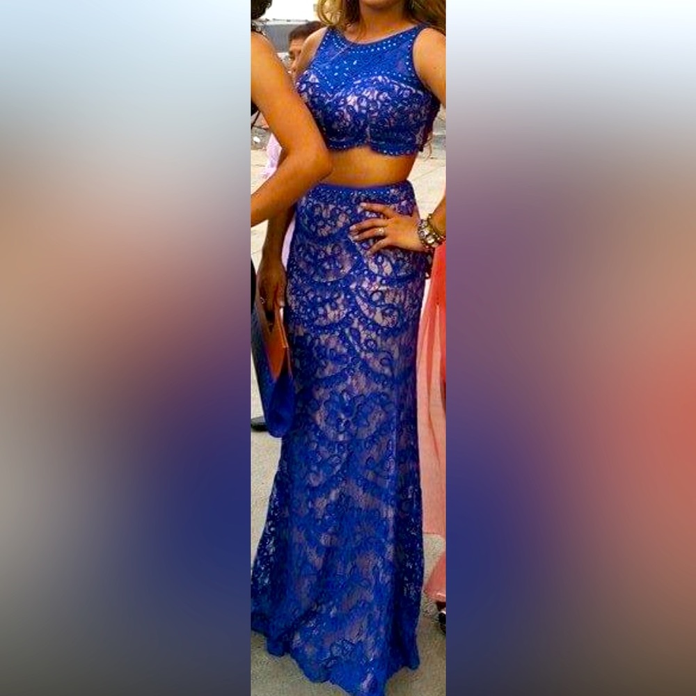 Two piece blue mermaid dress